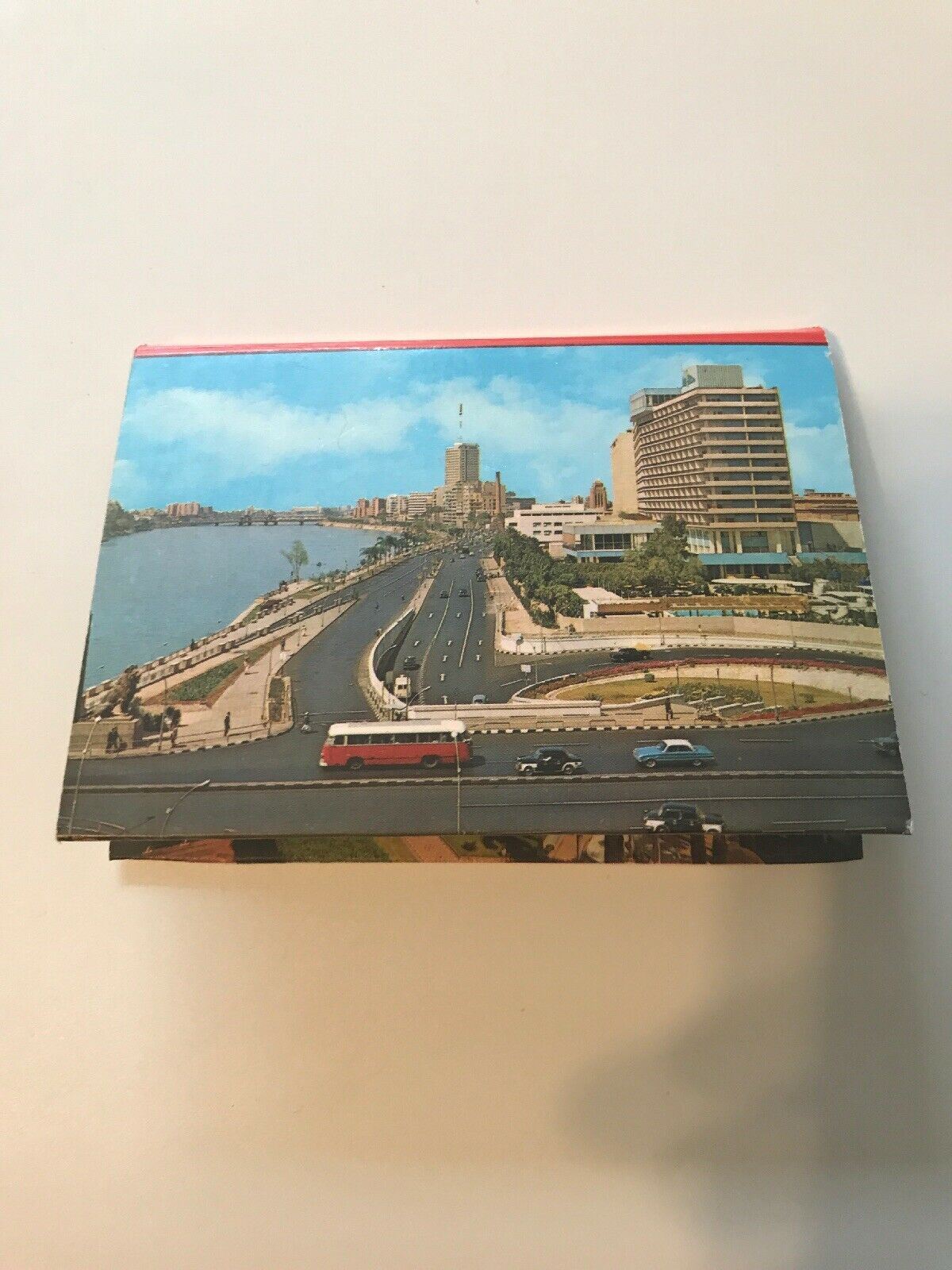 7 Mini Souvenir Postcard Greetings from Cairo Egypt Hilton El Borg Hotel