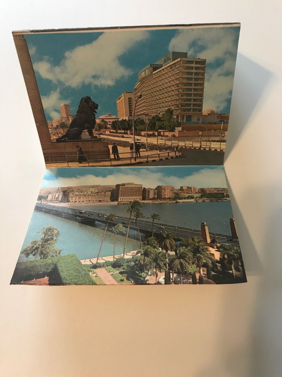7 Mini Souvenir Postcard Greetings from Cairo Egypt Hilton El Borg Hotel