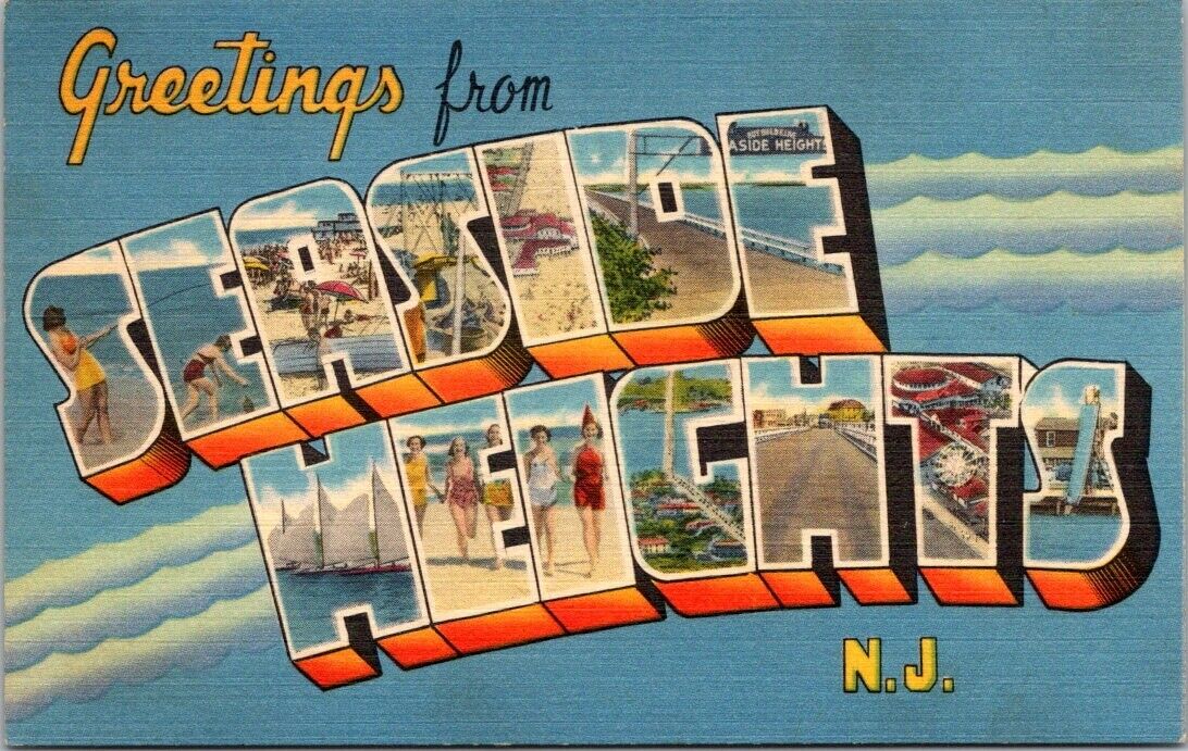 Postcard Divided Back Unposted B Seaside Height New Jersey NJ