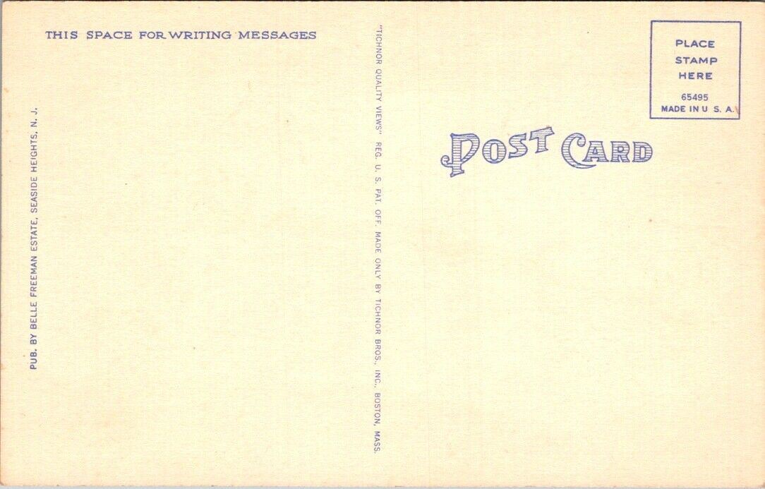Postcard Divided Back Unposted B Seaside Height New Jersey NJ