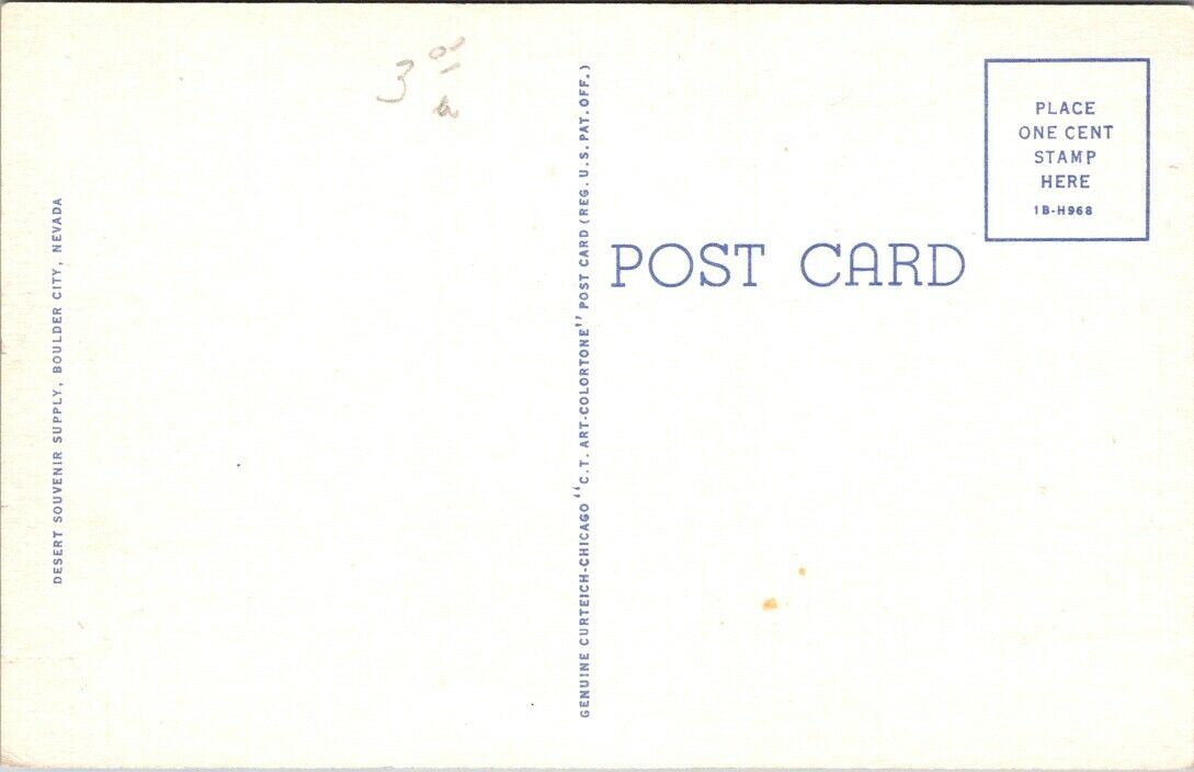 Postcard Post Card Greetings From Nevada Las Vegas Unposted