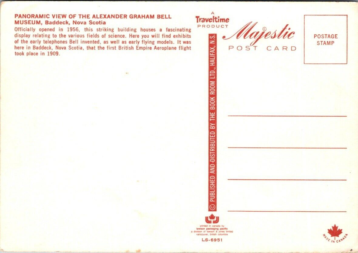 Vintage Postcard Panoramic View Of Alexander Graham Bell Museum Unposted