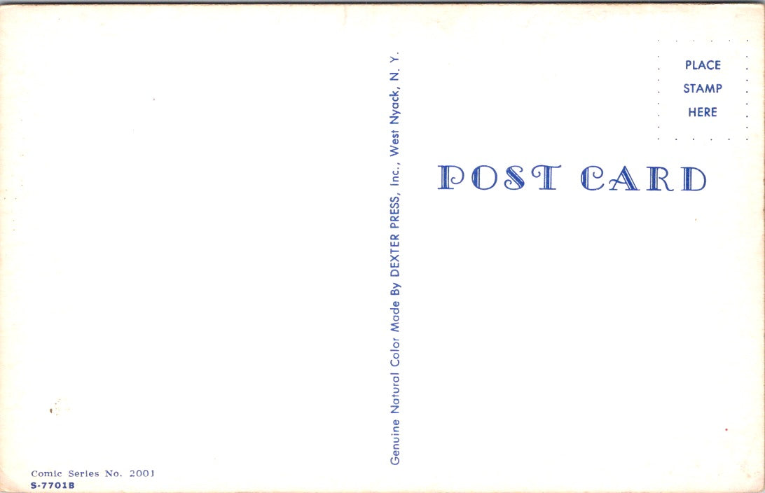 Vintage Postcard Funny Cartoon Illustration Supper Party Drunks Game Unposted