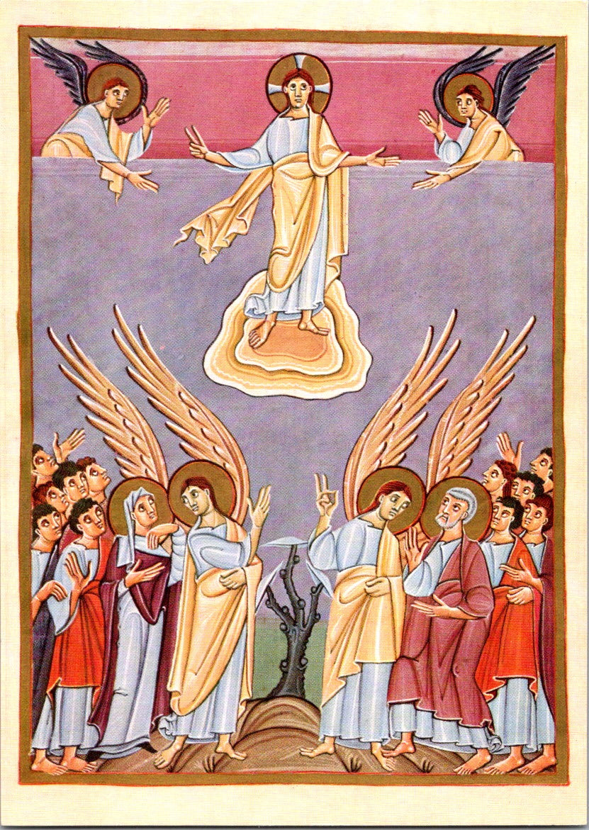 Vintage Postcard Ascension Of Christ From Pericope Book Of Henry II Unposted
