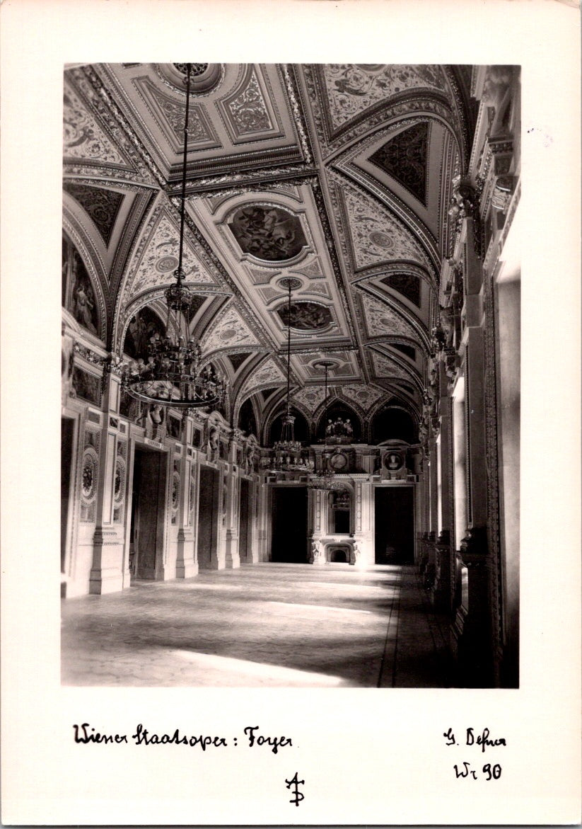 Vintage Postcard Wiener Staatsoper Vienna State Opera Austria Unposted