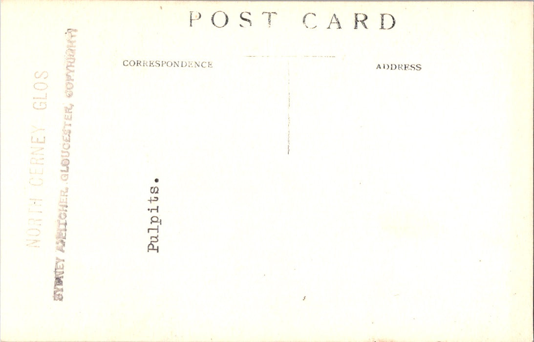 Vintage Postcard North Cerney Gloucestershire United Kingdom Unposted