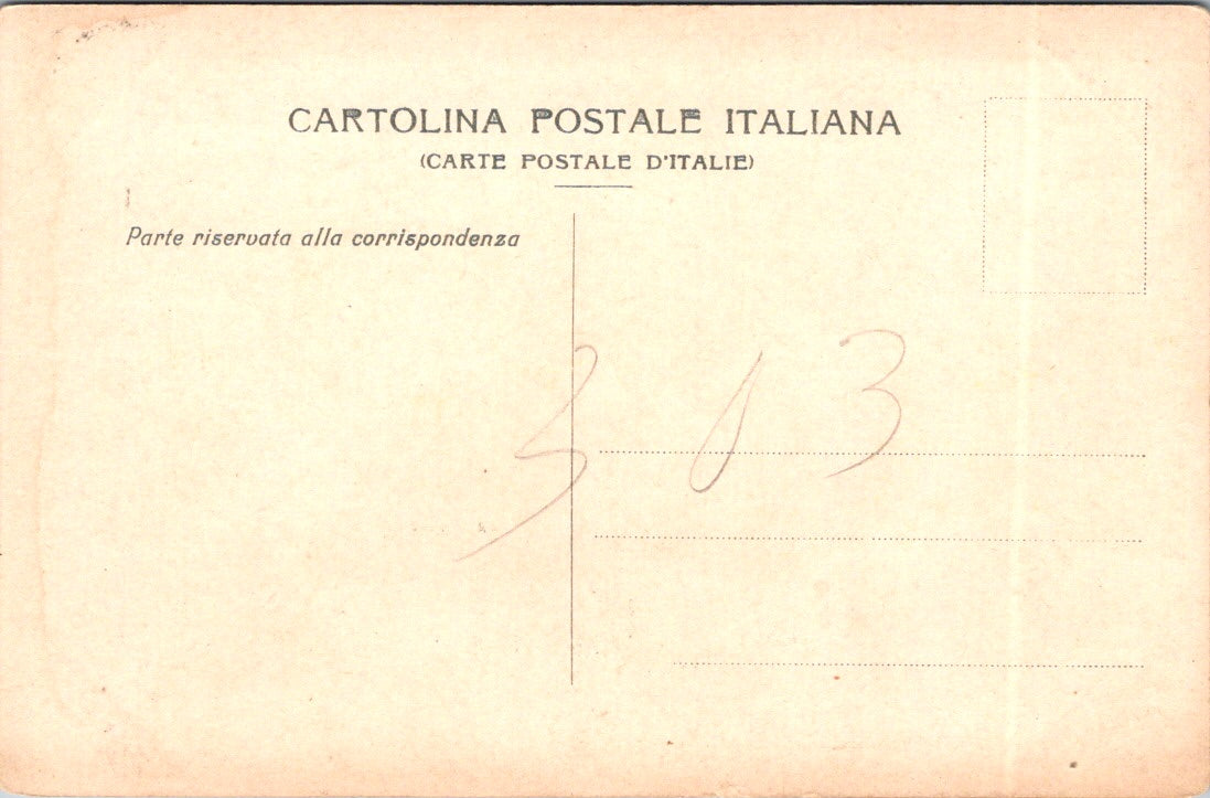 Vintage Postcard General View Of Cemetery Genova Italy Unposted