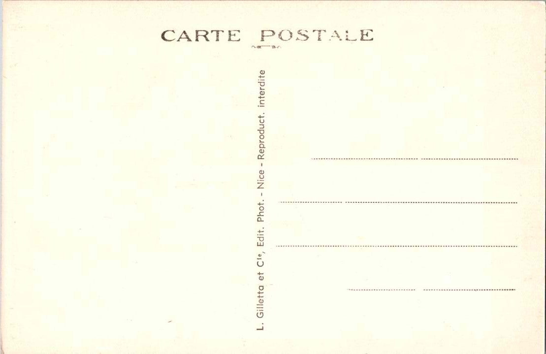 Vintage Postcard View Taken From The Hotel Josse Antibes France Unposted