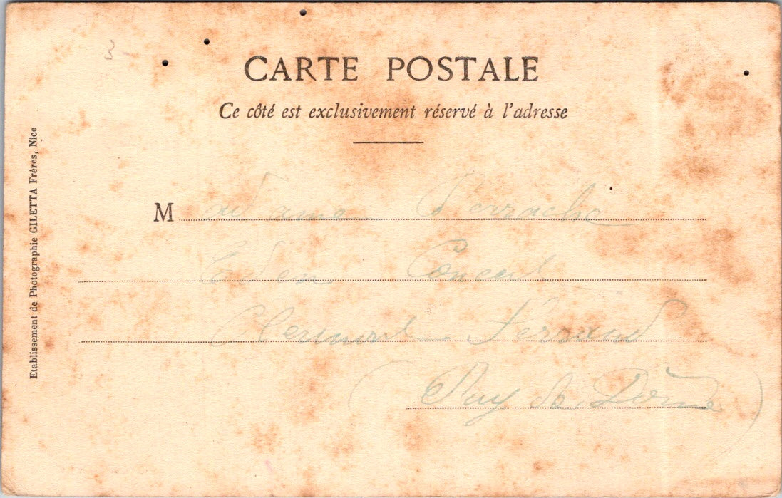 Vintage Postcard Prince's Palace of Monaco Residence Of Sovereign Prince Posted
