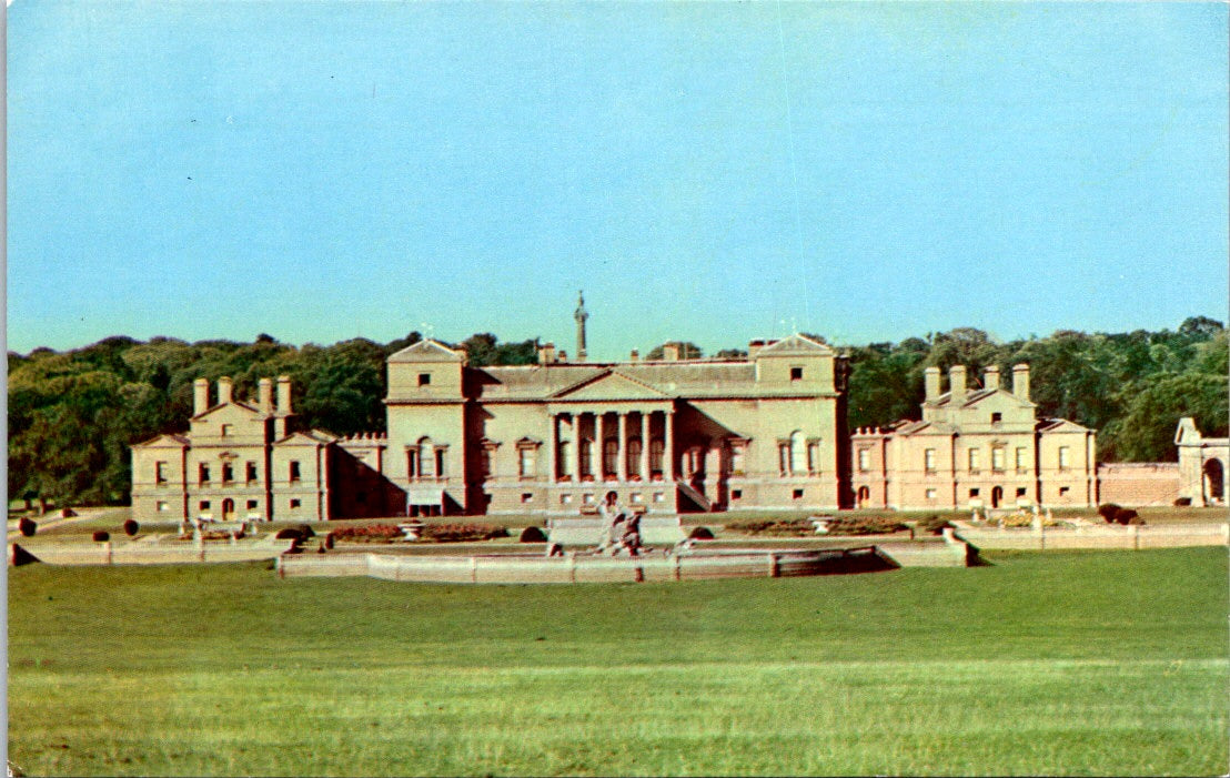 Vintage Postcard South Front Holkham Hall Norfolk England. United Kingdom