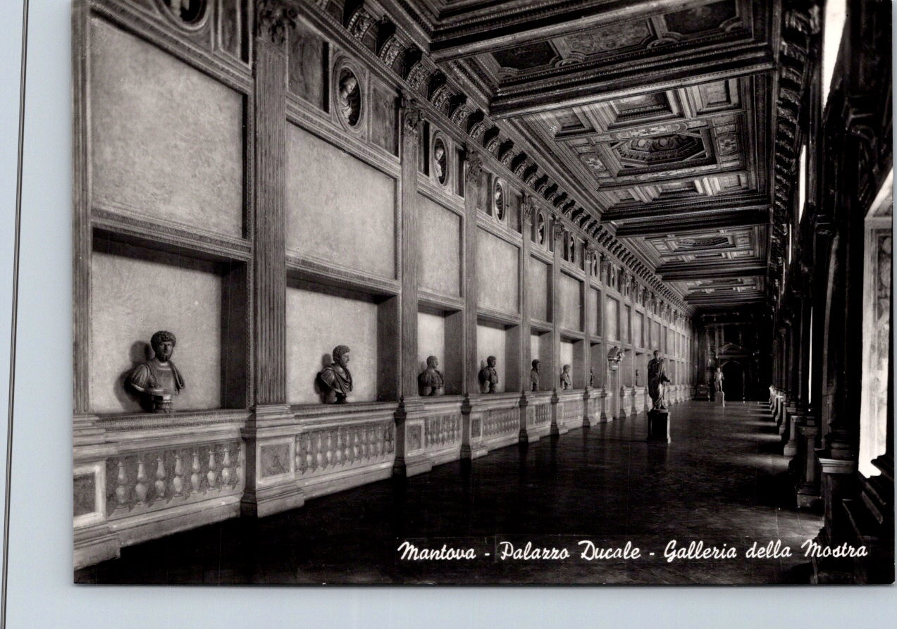 Vintage Postcard The Ducal Palace Exhibition Gallery Mantua Italy Unposted