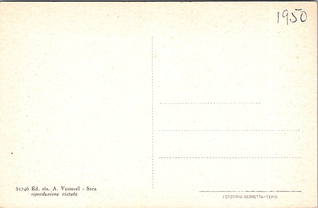 Vintgae Postcard Alcove Of The Emperor Maximilian Villa Pisani National Museum