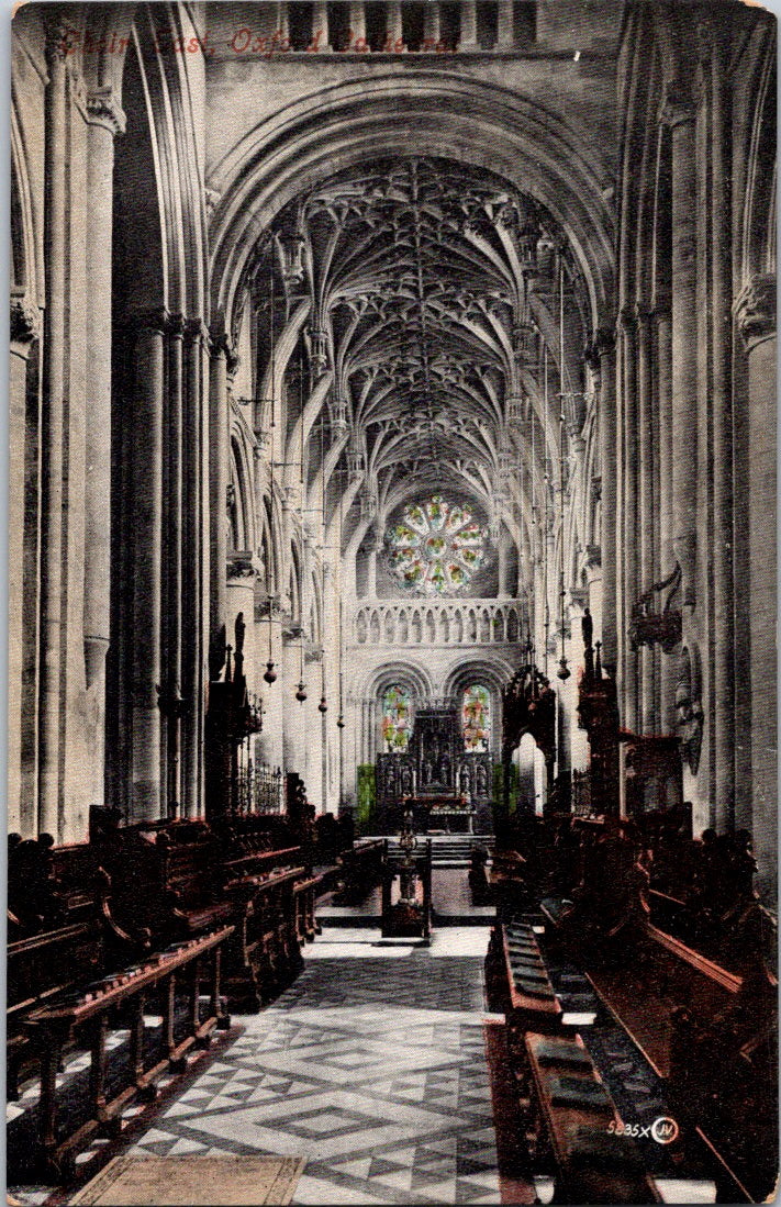 Vintage Postcard The Christ Church Cathedral Oxford England United Kingdom