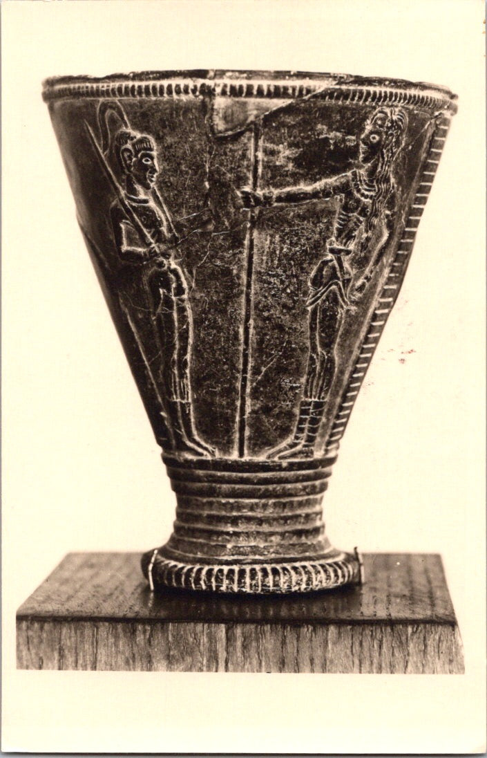 Vintage Postcard Antique Artifact The Chieftain Cup Commanding Figure Unposted