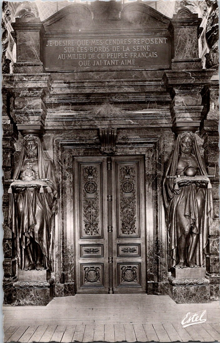 Vintage Postcard The Bronze Door Les Invalides Paris France Unposted