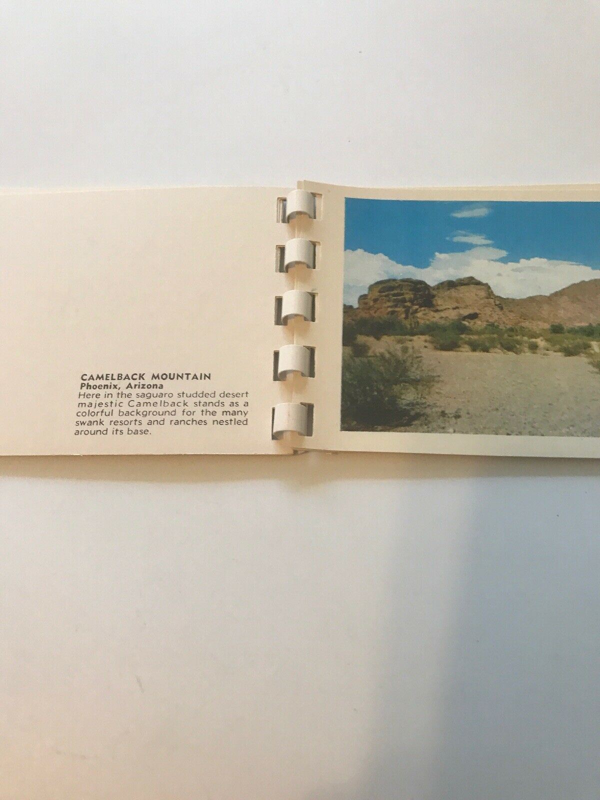 Postcard Booklet Book Phoenix Valley Sun AZ 10 Natural Color Views Kodachromes