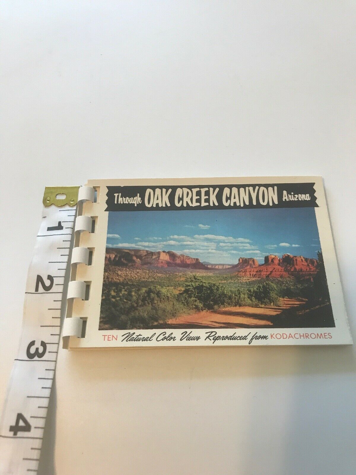 Postcard Booklet Book Oak Creek Canyon AZ 10 Natural Color Views Kodachromes ss