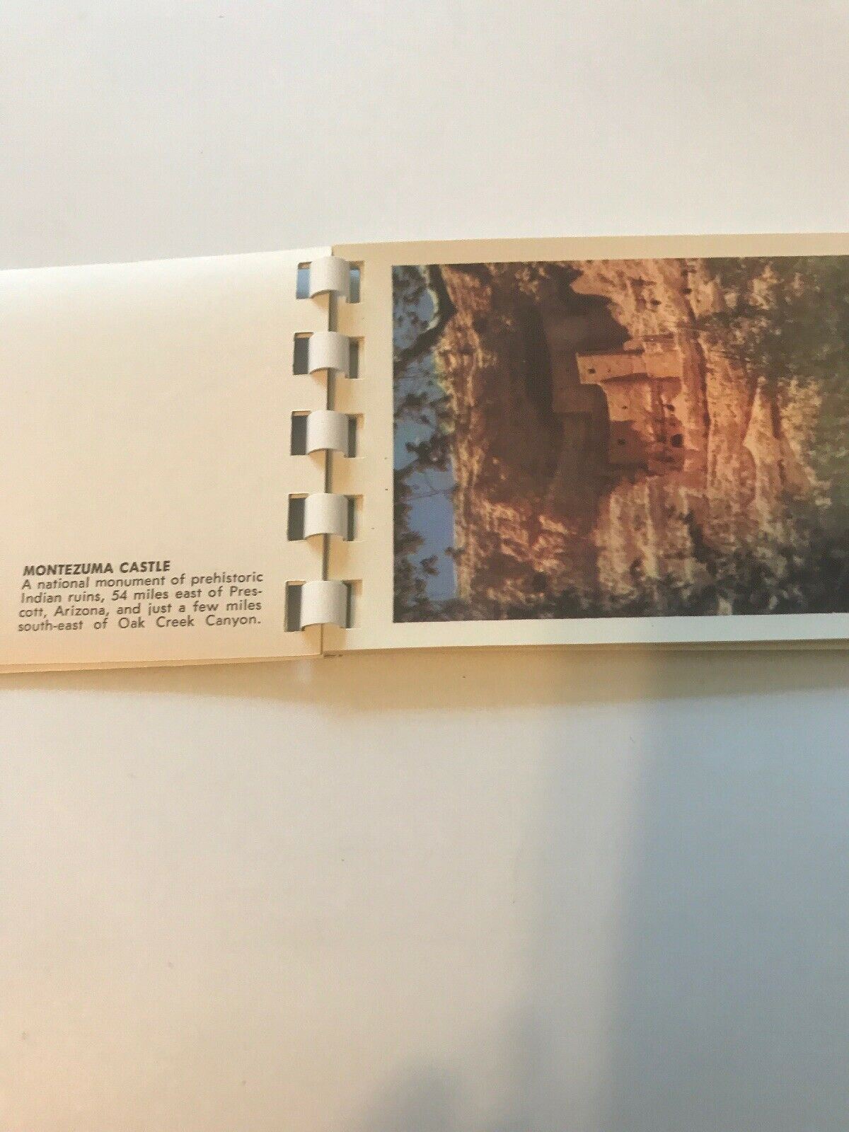 Postcard Booklet Book Oak Creek Canyon AZ 10 Natural Color Views Kodachromes ss