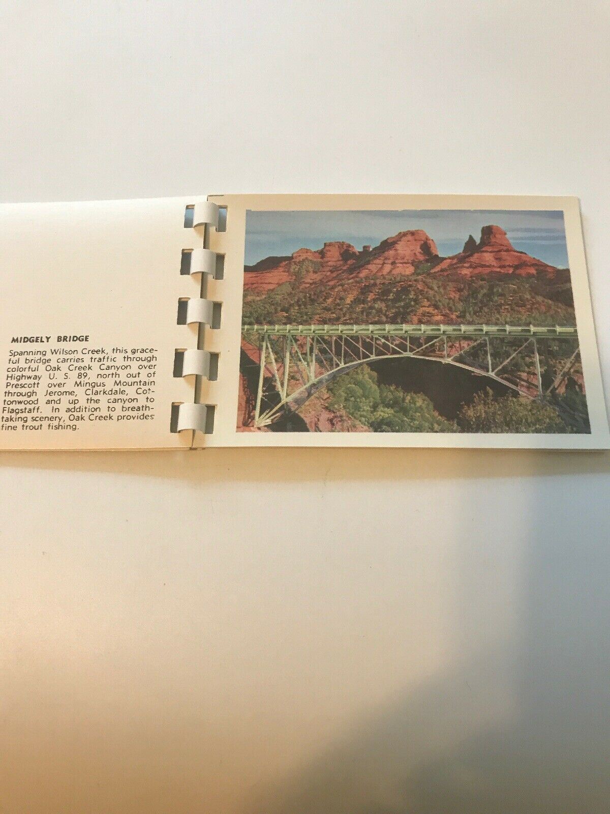 Postcard Booklet Book Oak Creek Canyon AZ 10 Natural Color Views Kodachromes ss