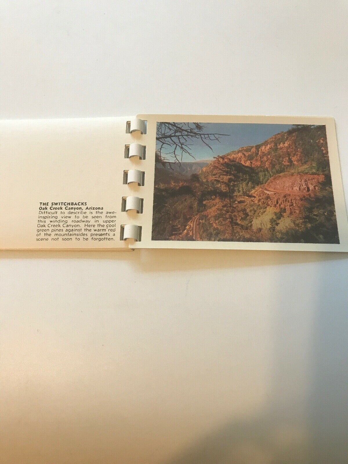 Postcard Booklet Book Oak Creek Canyon AZ 10 Natural Color Views Kodachromes ss