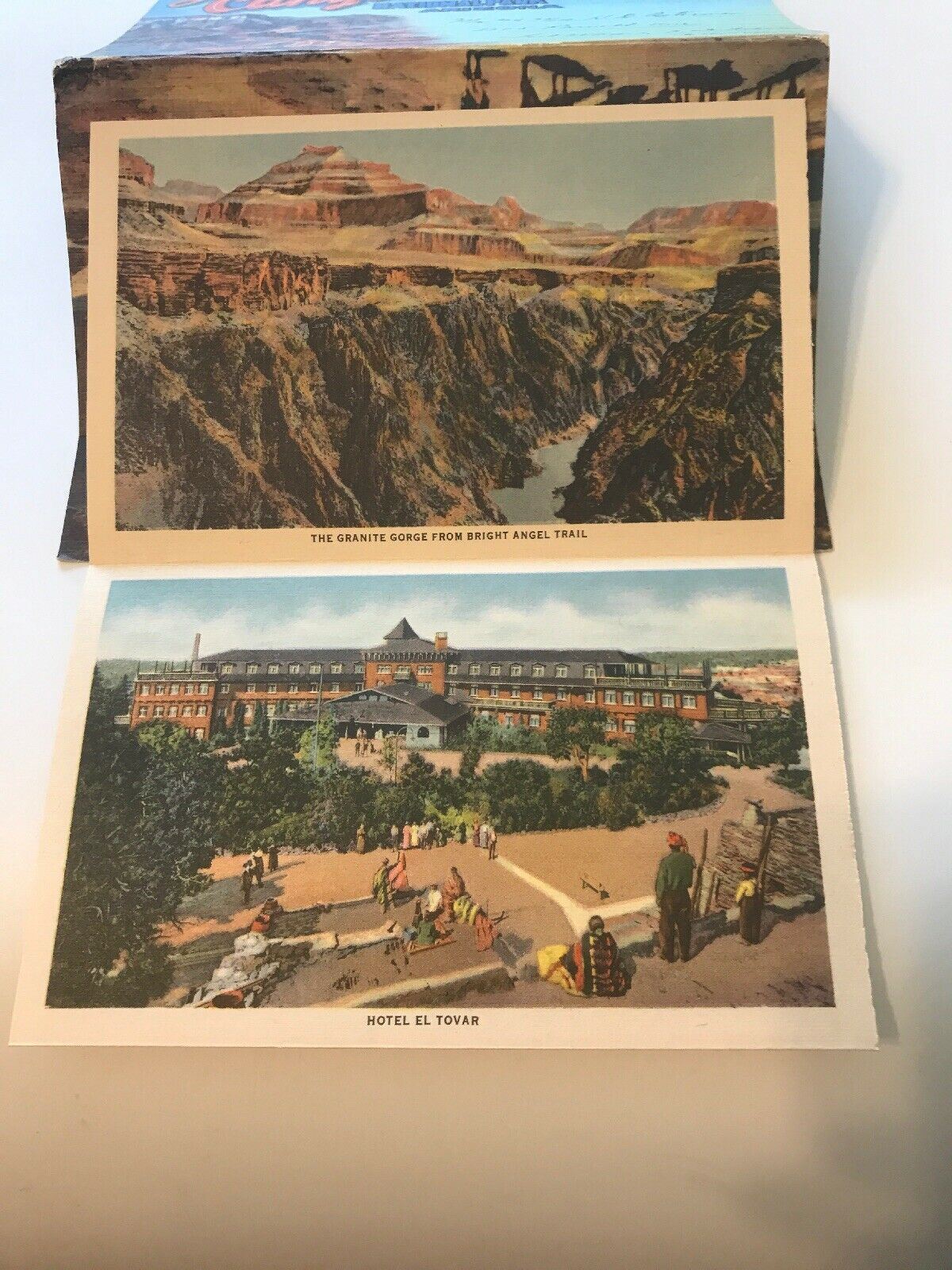 Postcard 18 Linen Card Booklet Book Grand Canyon National Park AZ