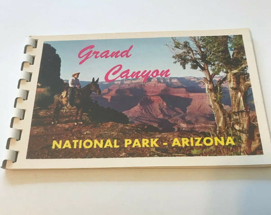 Postcard Booklet Book Grand Canyon AZ 10 Natural Color Views Chrome