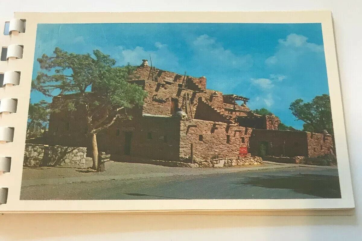 Postcard Booklet Book Grand Canyon AZ 10 Natural Color Views Chrome