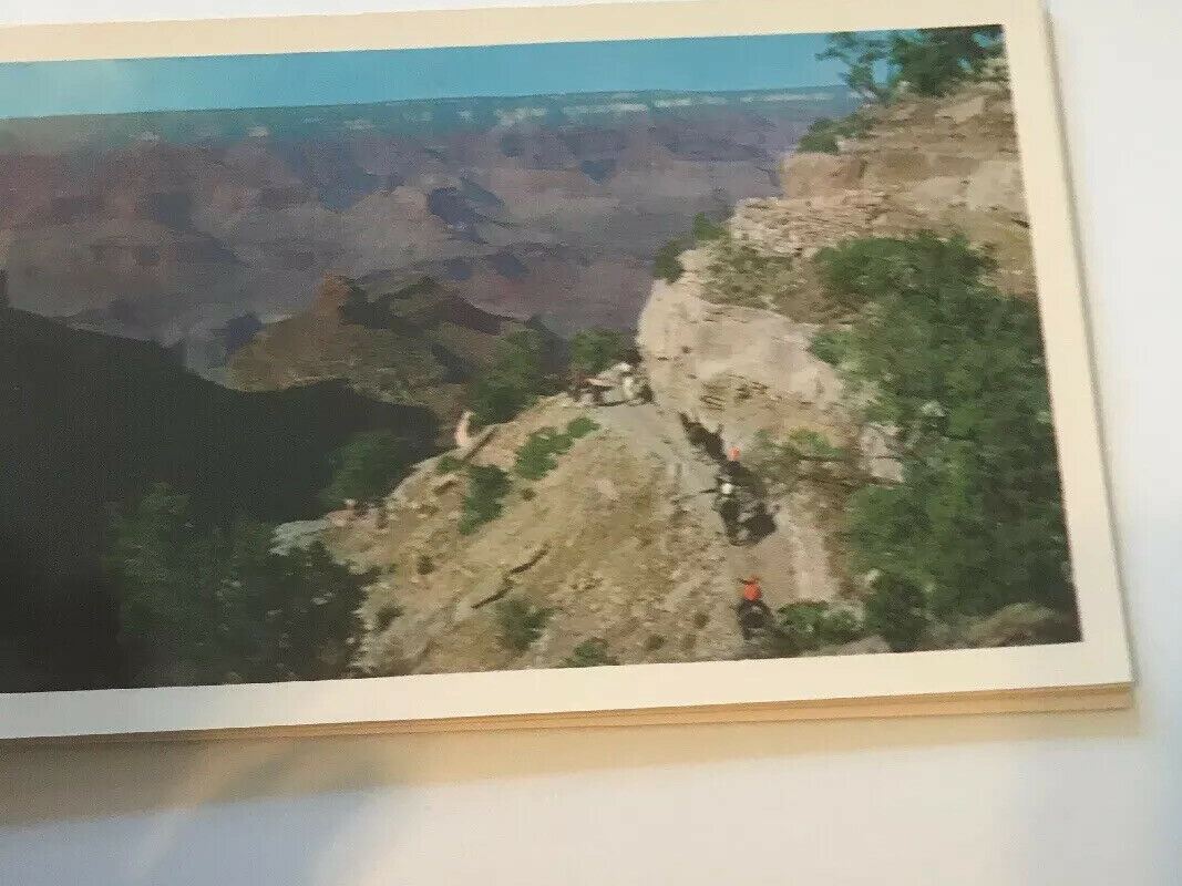 Postcard Booklet Book Grand Canyon AZ 10 Natural Color Views Chrome