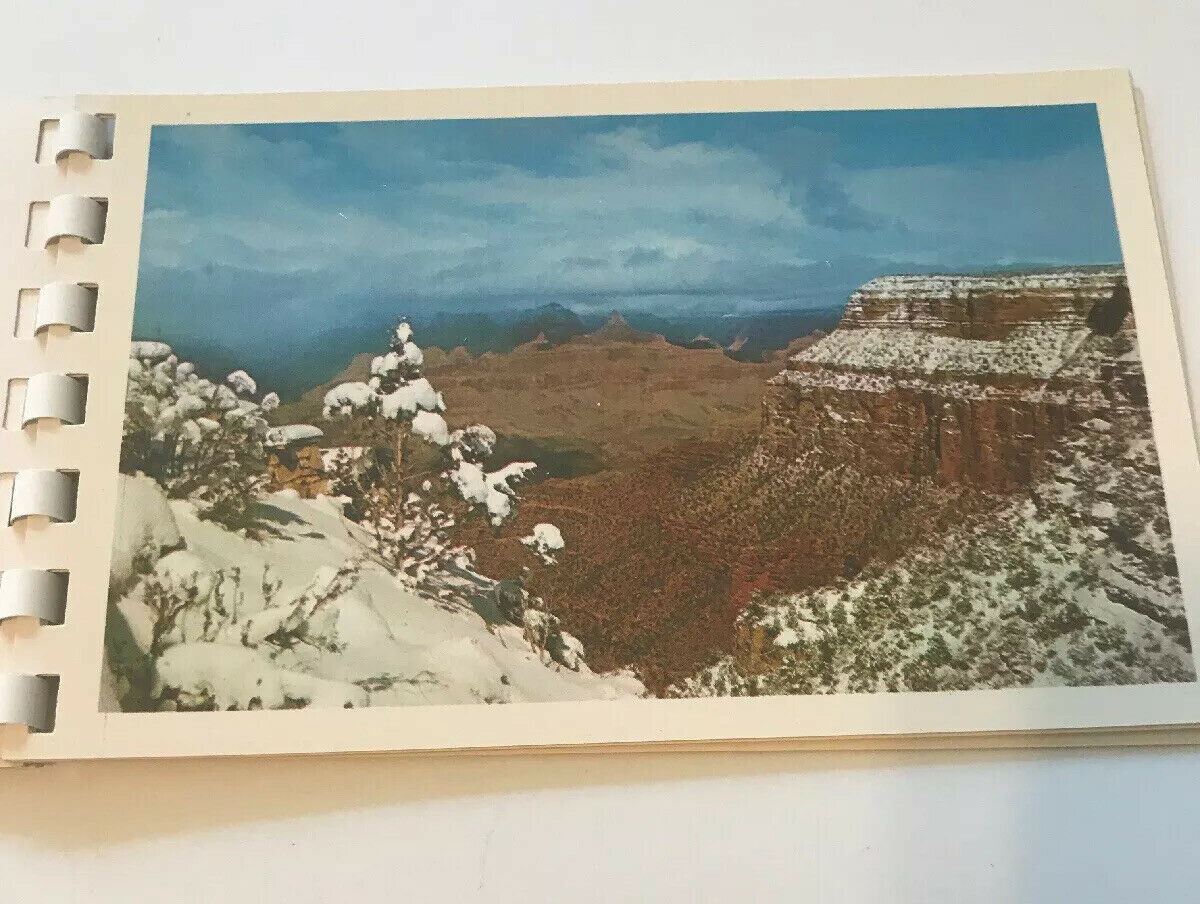 Postcard Booklet Book Grand Canyon AZ 10 Natural Color Views Chrome