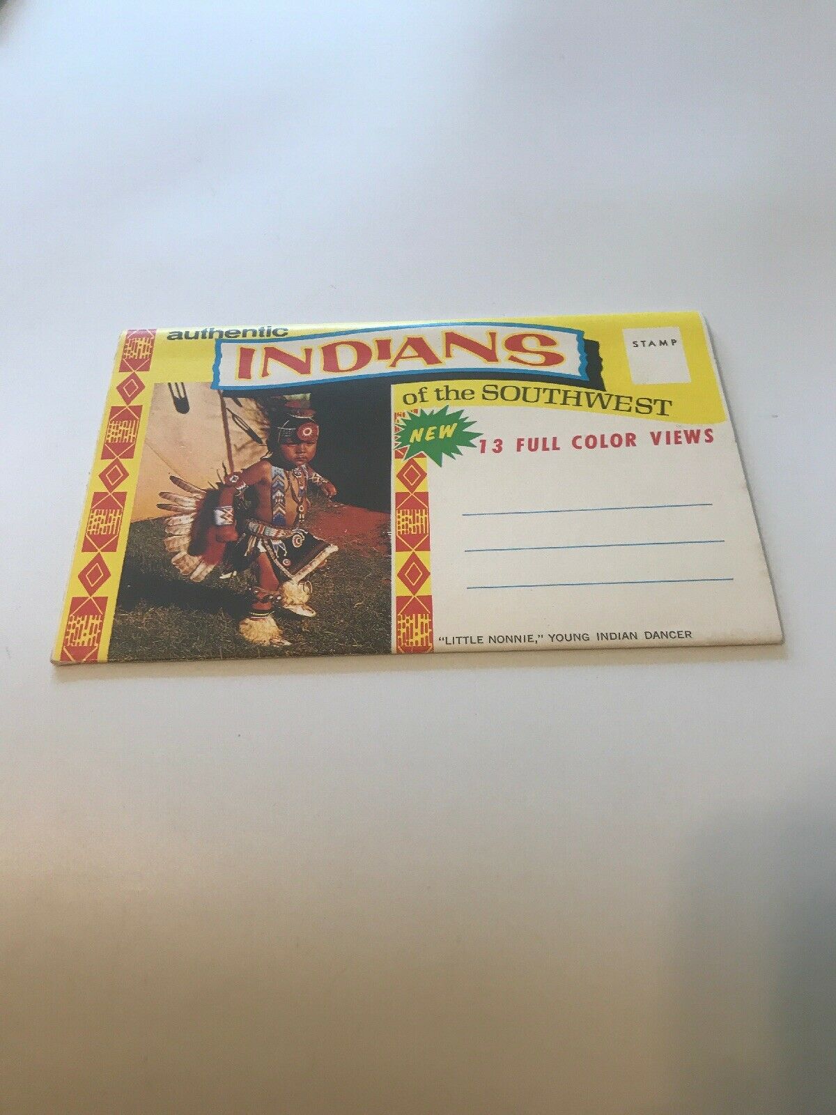 Postcard Booklet 13 Full Color Views Indians of the Southwest Native American ss