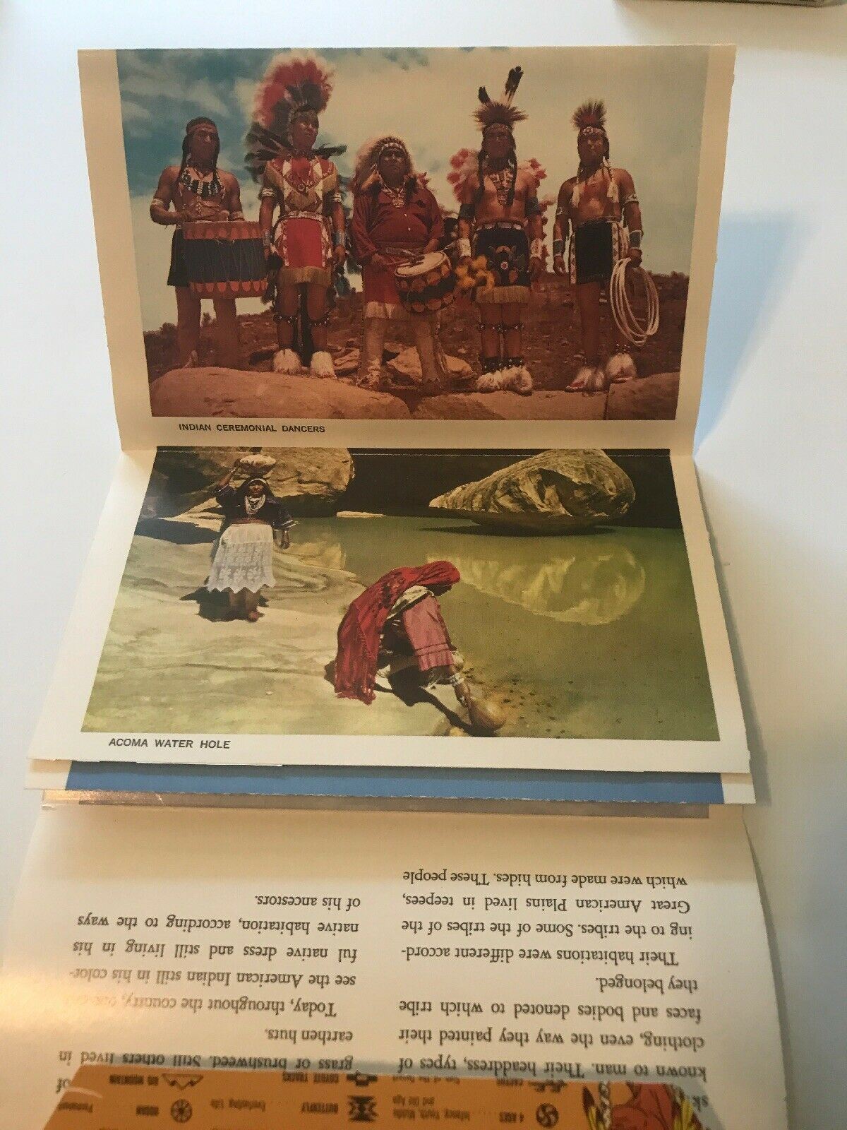 Postcard Booklet 13 Full Color Views Indians of the Southwest Native American ss