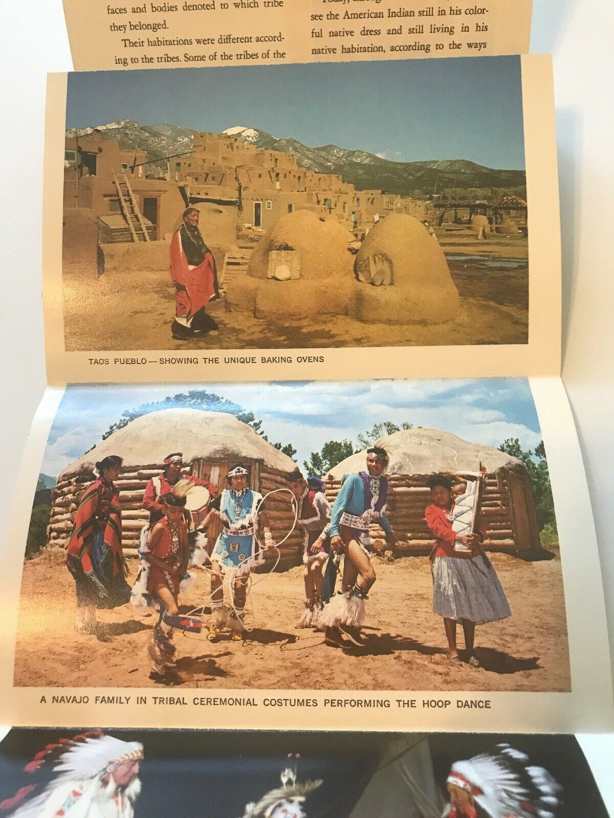 Postcard Booklet 13 Full Color Views Indians of the Southwest Native American ss