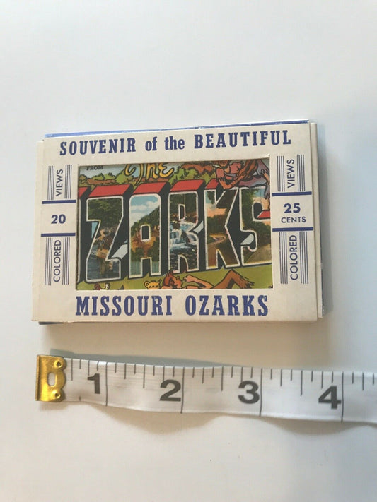 20 Mini Souvenir Postcards Views Photos Beautiful Missouri Ozarks ¢25