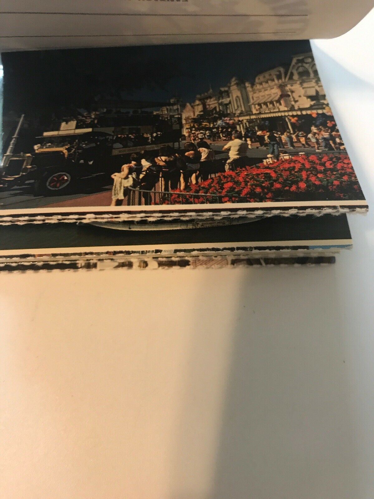 7 Mini Souvenir Postcard Walt Disney Productions World Main Street USA