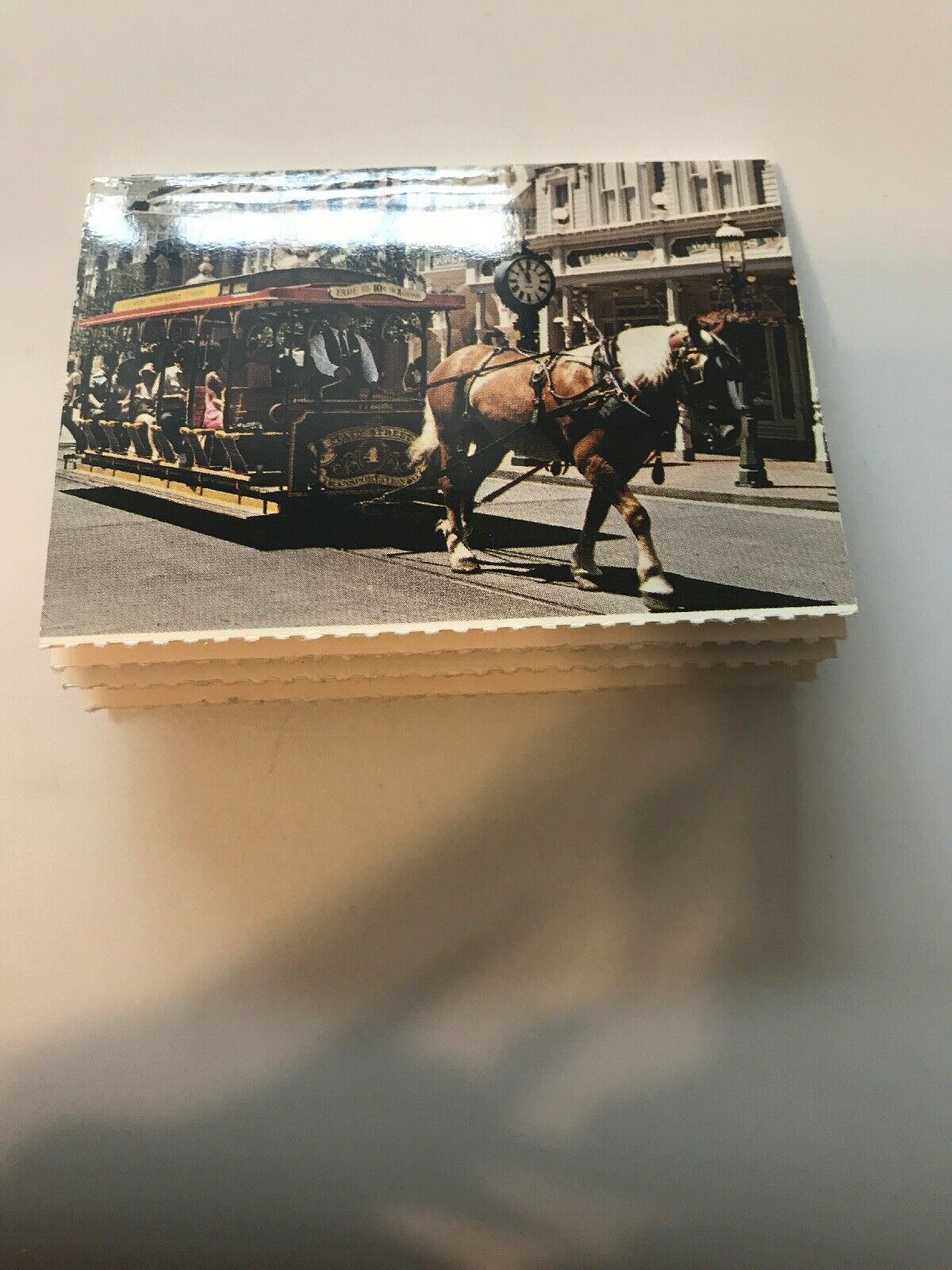 7 Mini Souvenir Postcard Walt Disney Productions World Main Street USA