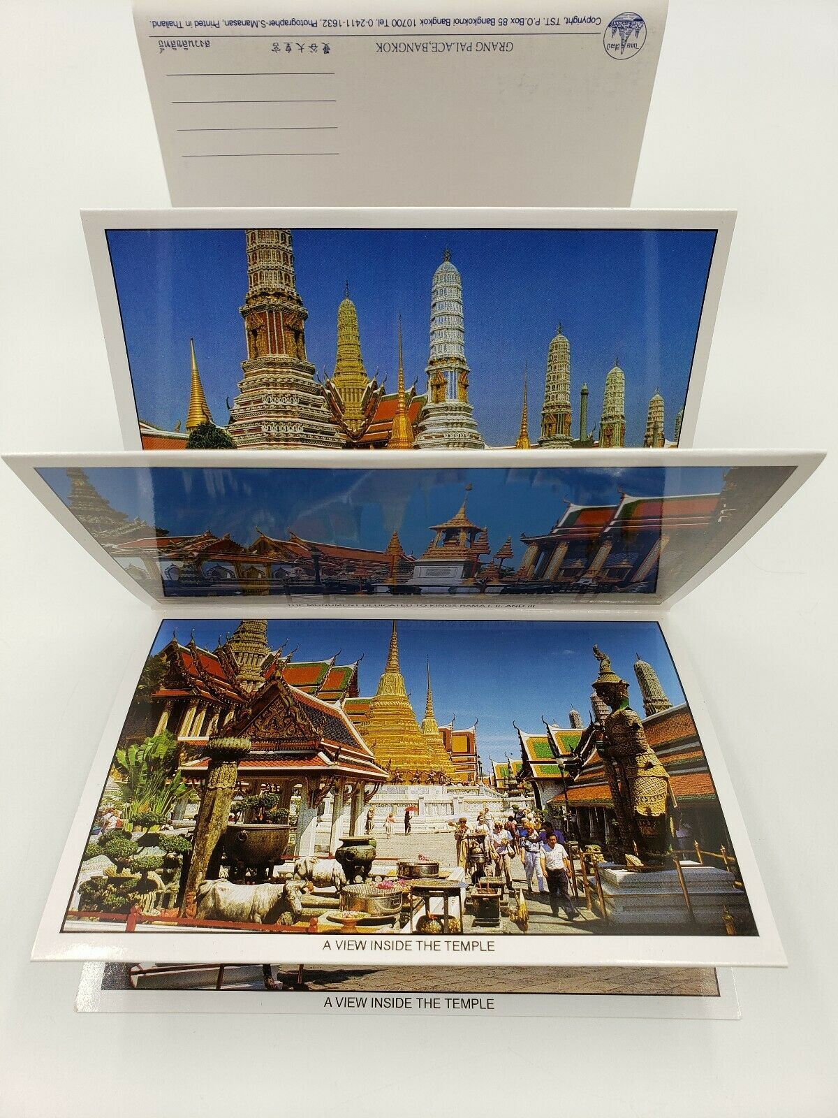 Postcard Post Card 11 Grand Palace Emerald Buddha Temple Bangkok Thailand