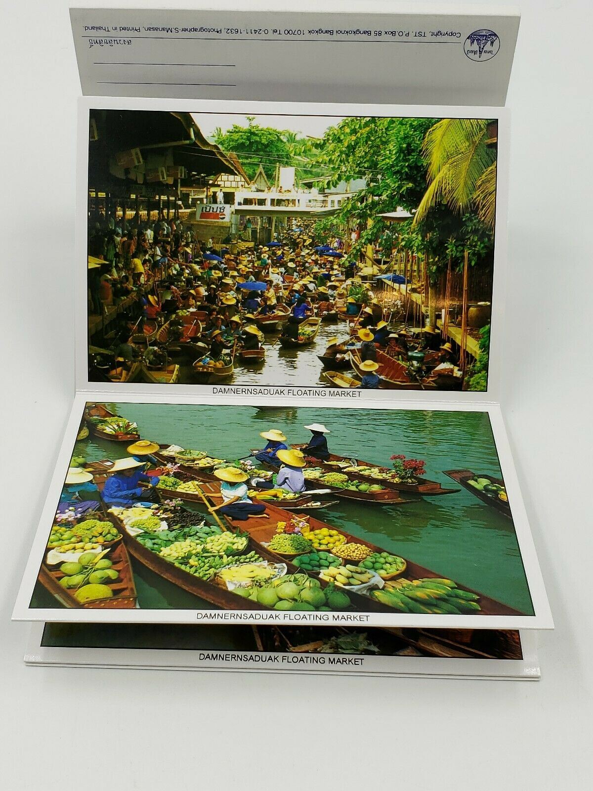 11 Postcard (s)  Post Card Thai Floating Market Klong Canal Bangkok