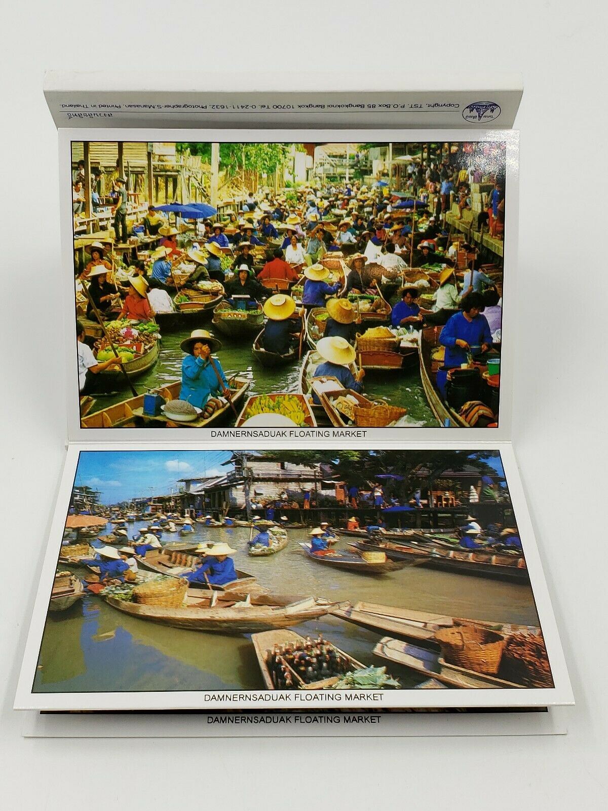 11 Postcard (s)  Post Card Thai Floating Market Klong Canal Bangkok