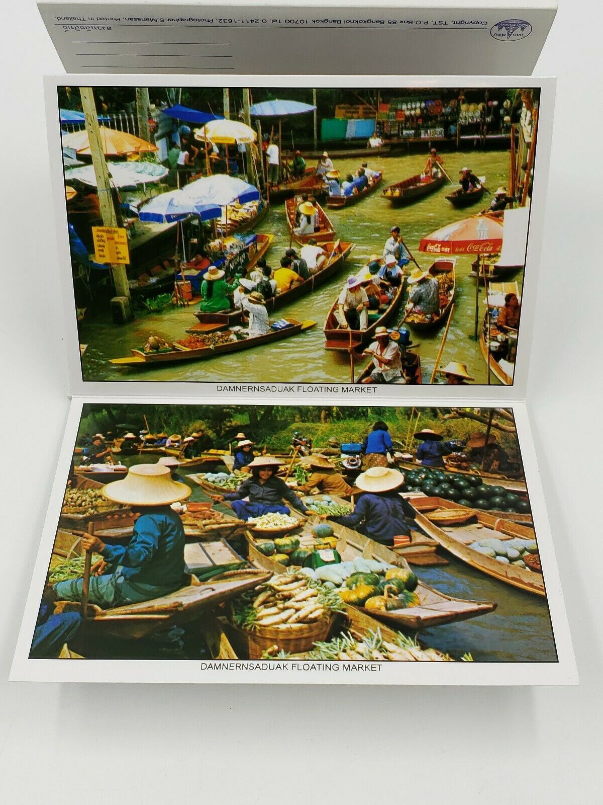 11 Postcard (s)  Post Card Thai Floating Market Klong Canal Bangkok