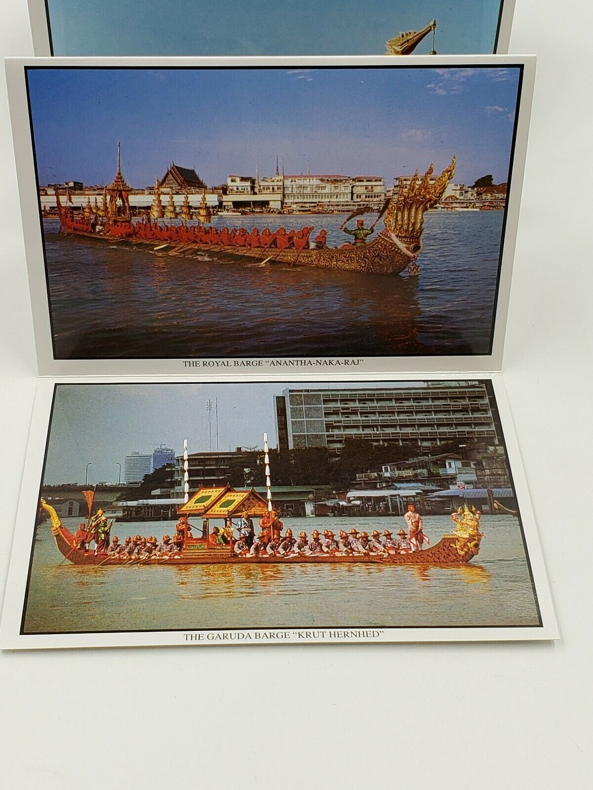 11 Postcard (S) Post Card Temple OF Dawn Royal Barges Bankok