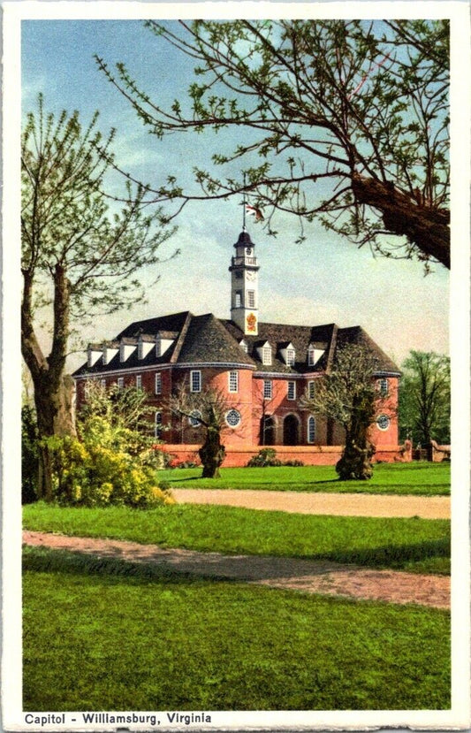 Postcard Post Card Williamsburg Virginia Capitol Unposted