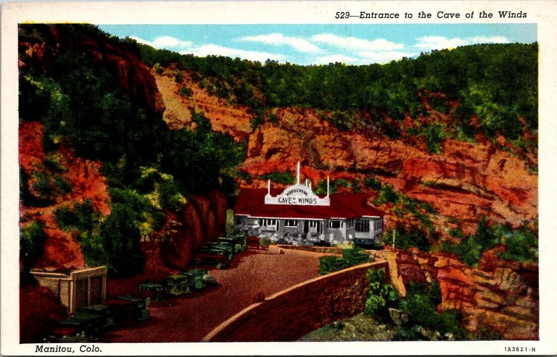 Postcard Post Card Divided Back Unposted Cave Of The Winds Manitou Colorado