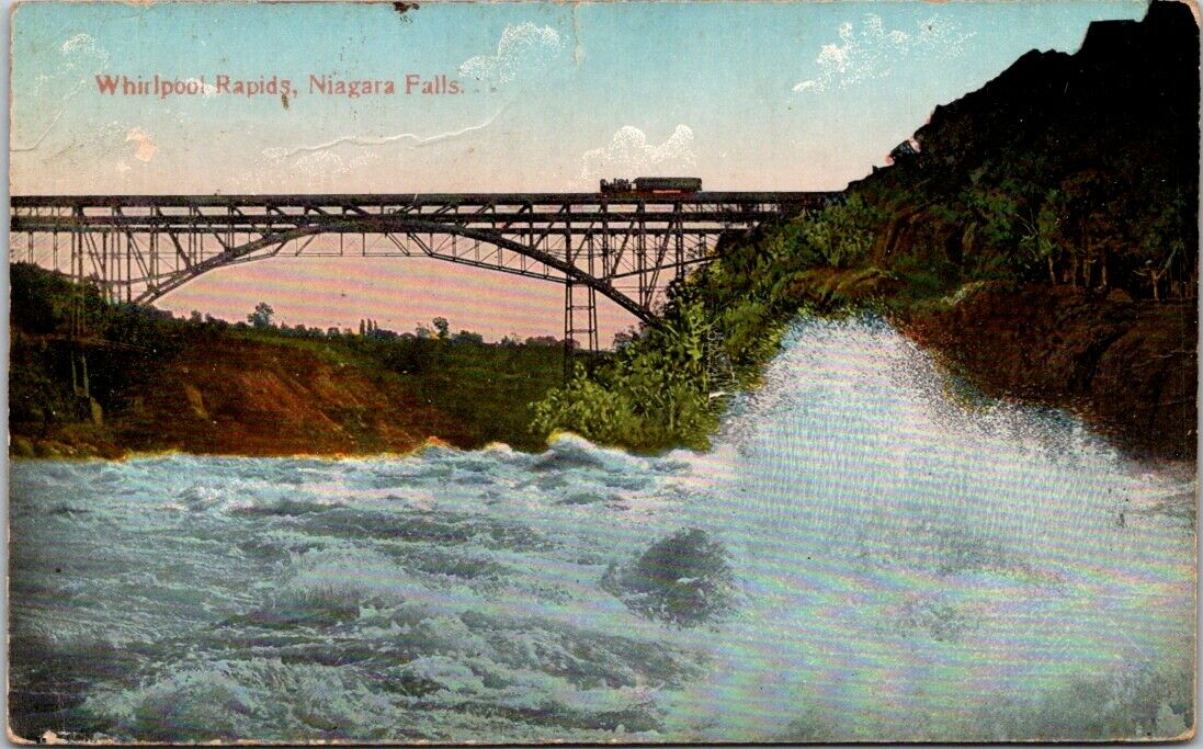 Postcard Post Card Whirlpool Rapids Niagara Falls Unposted