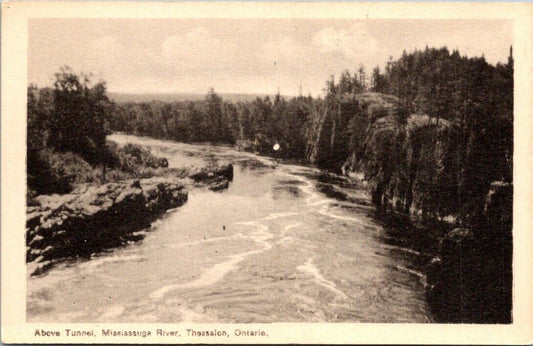 Postcard Divided Back Unposted Above Tunnel Mississauga River Ontario