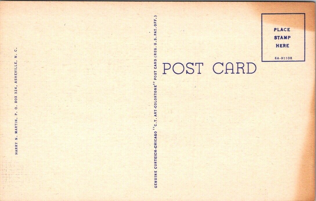 Postcard Divided Back Unposted Highway Tunnels Mountains Smoky Mountains