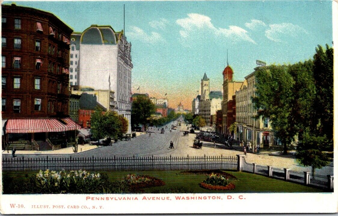 Postcard Post Card Pennsylvania Ave Washington DC