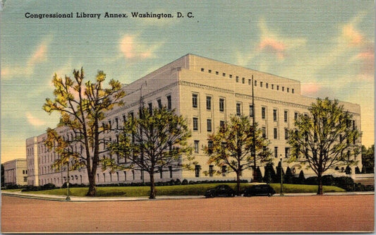 Postcard Post Card Congressional Library Annex Washington DC Unposted