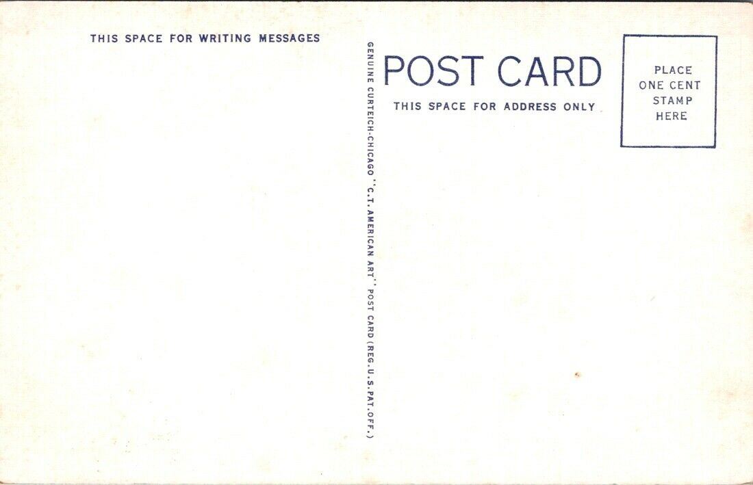 Postcard Post Card Library Claremore Oklahoma Unposted