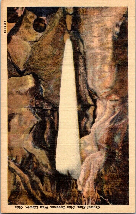 Postcard Post Card Crystal King Ohio Caverns West Liberty Ohio Unposted