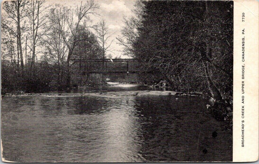 Postcard Post Card Divided Back Unposted Broadheads Creek Canadensis PA